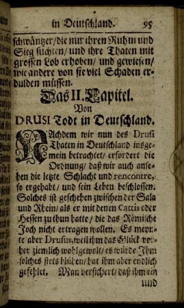Das II. Capitel. Von Drusi Todt in Deutschland.