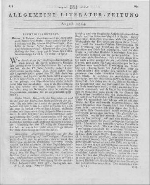 Hasse, J. C.: Das Güterrecht der Ehegatten nach Römischem Recht. Bd. 1. Älteres Ehe- und Scheidungsrecht. Berlin: Reimer 1824