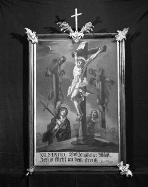 Vierzehn Kreuzwegbilder — Station 12: Christus stirbt am Kreuz