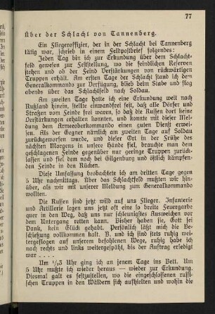 77-93, Über der Schlacht von Tannenberg - Die Flieger.