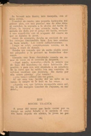 XIII - Noche trágica
