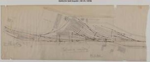 Hennef Güterbahnhof, Werkstatt: Lageplan. Als teilweise ungültig gekennzeichnet. Fragment.