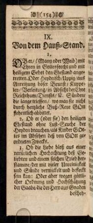 154-158, IX. Von dem Hauß-Stand