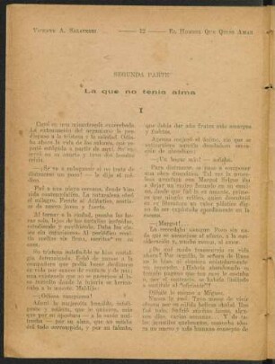 Segunda parte - La que no tenia alma