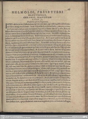 Helmoldi, Presbyteri Buzoviensis, Chronic. Slavorum Liber II.