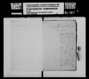 Unzuchtsvergehen der Magdalena Acker von Gammertingen, Haushälterin des Müllermeisters Sauter von Storzingen