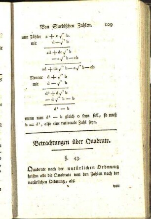 Betrachtungen über Quadrate