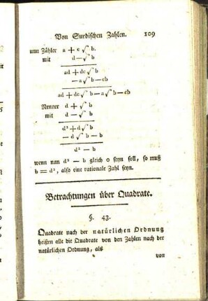 Betrachtungen über Quadrate