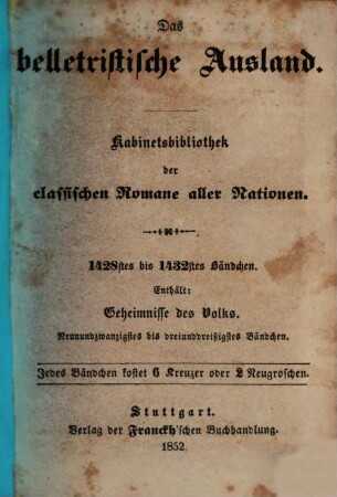 Die Geheimnisse des Volks oder Geschichte einer Proletarier-Familie durch die Zeitalter. 29/33