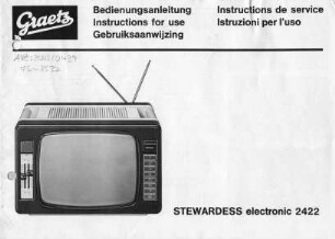 Bedienungsanleitung für Graetz Stewardess electronic 2422