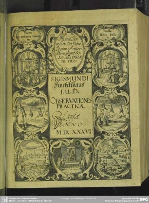 Sigismundi Finckelthaus Observationes practicae