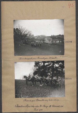 Erkundungsritt einer Chevaulegers-Patrouille, St. Benoit