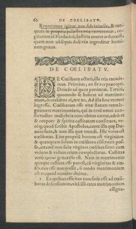 De Coelibatu.