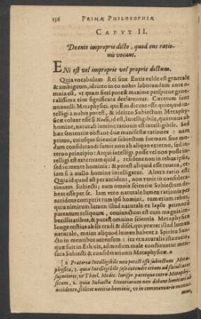 Caput II. De ente improprie dicto, quod ens rationis vocant.