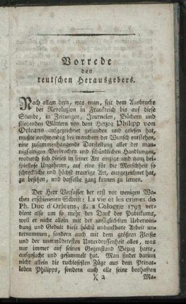 Vorrede des teutschen Herausgebers.