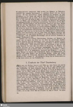 5. Ortskunde der Mark Brandenburg