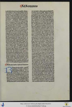 Prologus specialis in epistolam ad Romanos