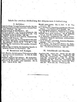 Inhaltsverzeichnis der Allgemeinen Schulzeitung : [November 1828, Heft 132 - 144]