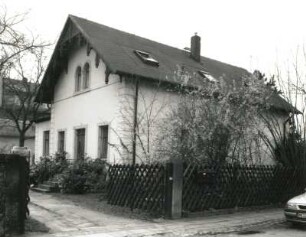 Radebeul, Meißner Straße 322/Ecke Friedsteinstraße. Wohnhaus (um 1870). Straßenansicht
