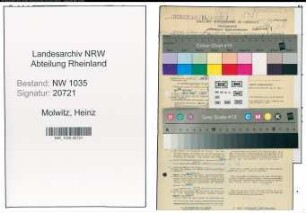 Entnazifizierung Heinz Molwitz , geb. 19.03.1903 (Bergingenieur)