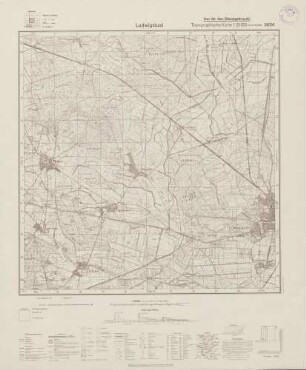 2634 Ludwigslust, Topographische Karte 1:25000 (4cm - Karte)