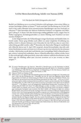 5.4 Die Herrschererhebung Adolfs von Nassau (1292)