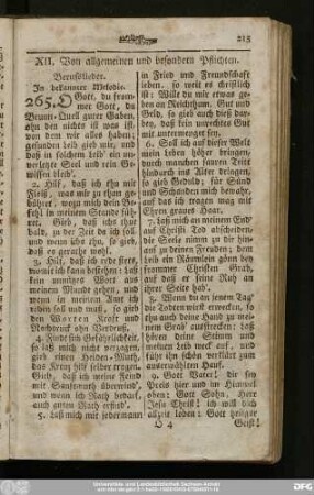 XII. Von allgemeinen und besondern Pflichten.