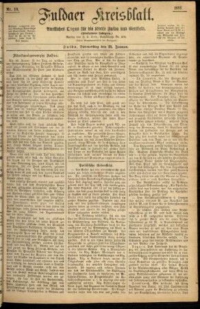 Ausgabe vom Donnerstag, den 25. Januar 1883.