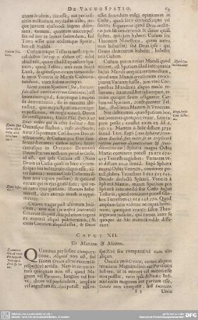 CAPUT XII. De Maximo & Minimo.