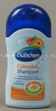 Babyartikel: Calendula Shampoo , leere Verpackung