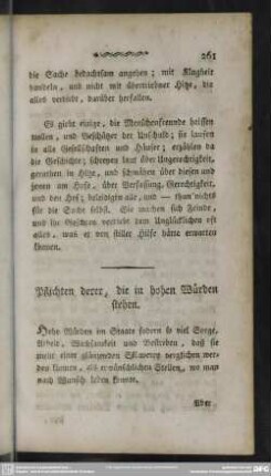 Pflichten derer, die in hohen Würden stehen