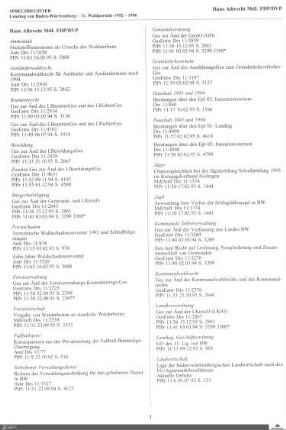 Sprechregister 1992-1996