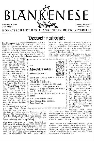 Vorweihnachtszeit