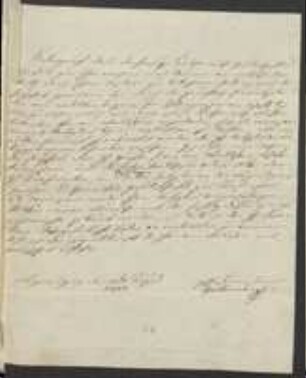 Brief von Kaspar von Sternberg an Johann Jacob Kohlhaas