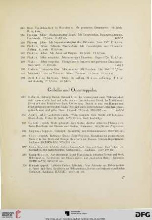 Gobelin und Orientteppiche (Nr. 293-323)