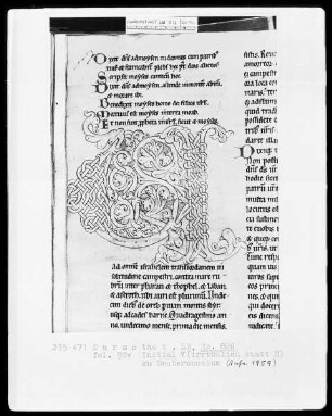 Testamentum Vetus — Initiale V, Folio 98 verso