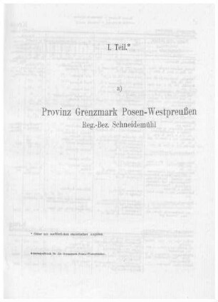 a)Provinz Grenzmark Posen-Westpreußen