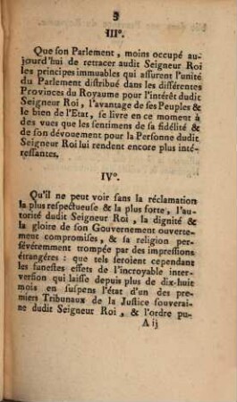 Objets Des Représentations Du Parlement, Avec La Reponse Du Roi