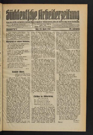 Nr. 16. Den 23. April 1916. - Nr. 21. Den 28. Mai 1916.