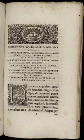 Prorector Academiae Magneficice Viri ...