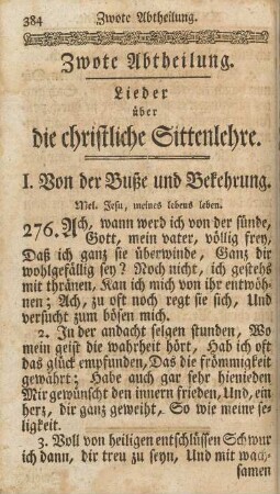 I. Von der Buße und Bekehrung