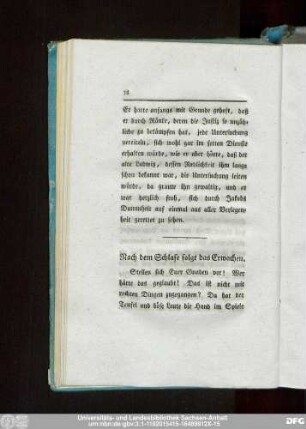 Nach dem Schlafe folgt das Erwachen.