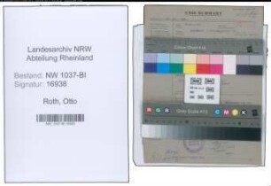 Entnazifizierung Otto Roth , geb. 31.12.1888 (Verw.Inspektor)