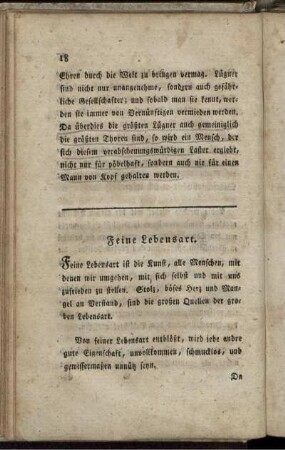 Feine Lebensart.