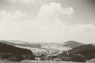 Altenberg, Blick vom Hutberg über Geising nach Altenberg