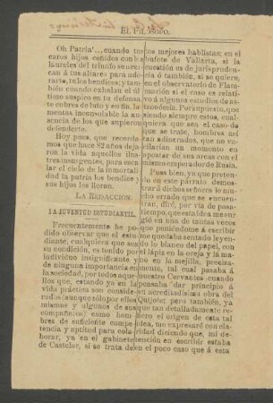 La juventud estudiantil.
