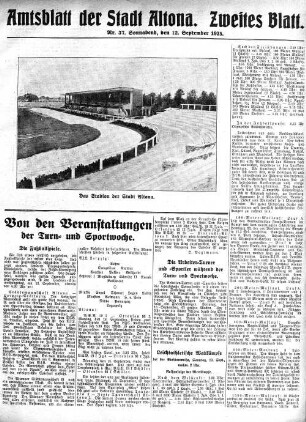 Nummer 37. Zweites Blatt. : Sonnabend, den 12. September 1925