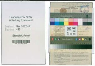 Entnazifizierung Peter Stangier , geb. 01.10.1886 (Maurer)