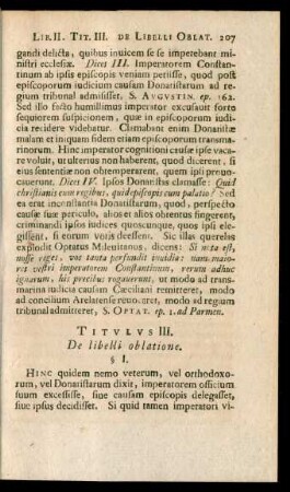 Titulus III. De libelli oblatione.