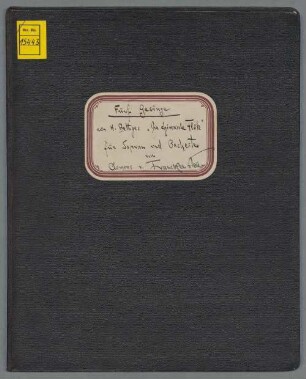 5 Gesänge aus Hans Bethges Die Chinesische Flöte, S, orch, op. 44 - BSB Mus.ms. 15443 : Fünf Gesänge aus Hans Bethge's "Die Chinesische Flöte". Für eine hohe Stimme mit Orchester von Clemens von Franckenstein. Op 44